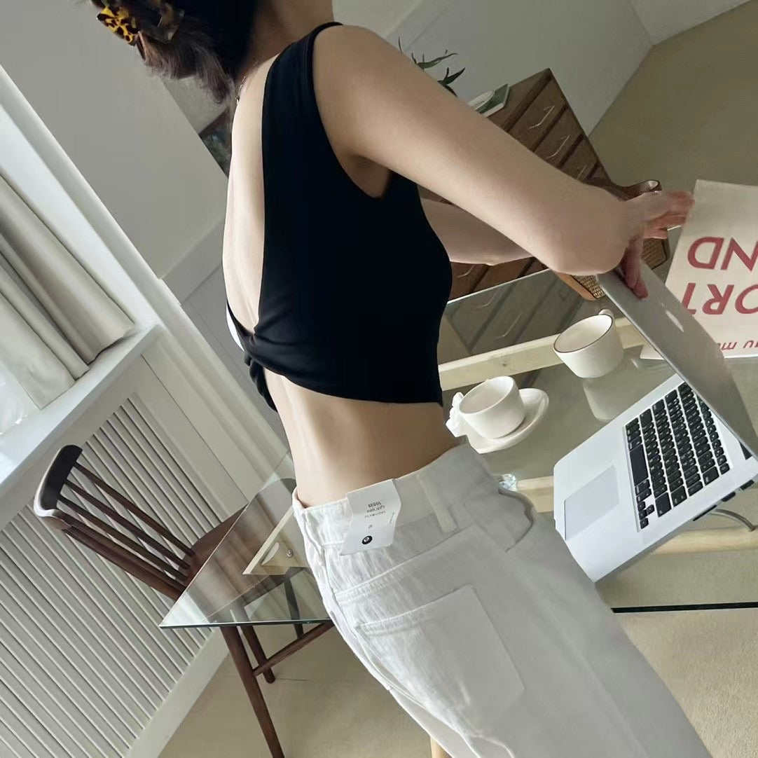 後背扭紋結Bra top