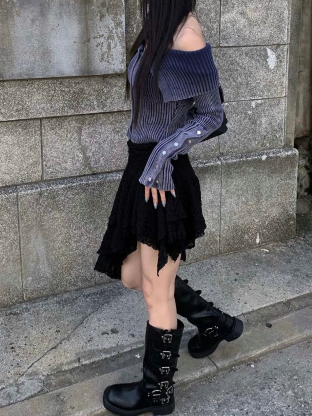 不規則層次半身裙