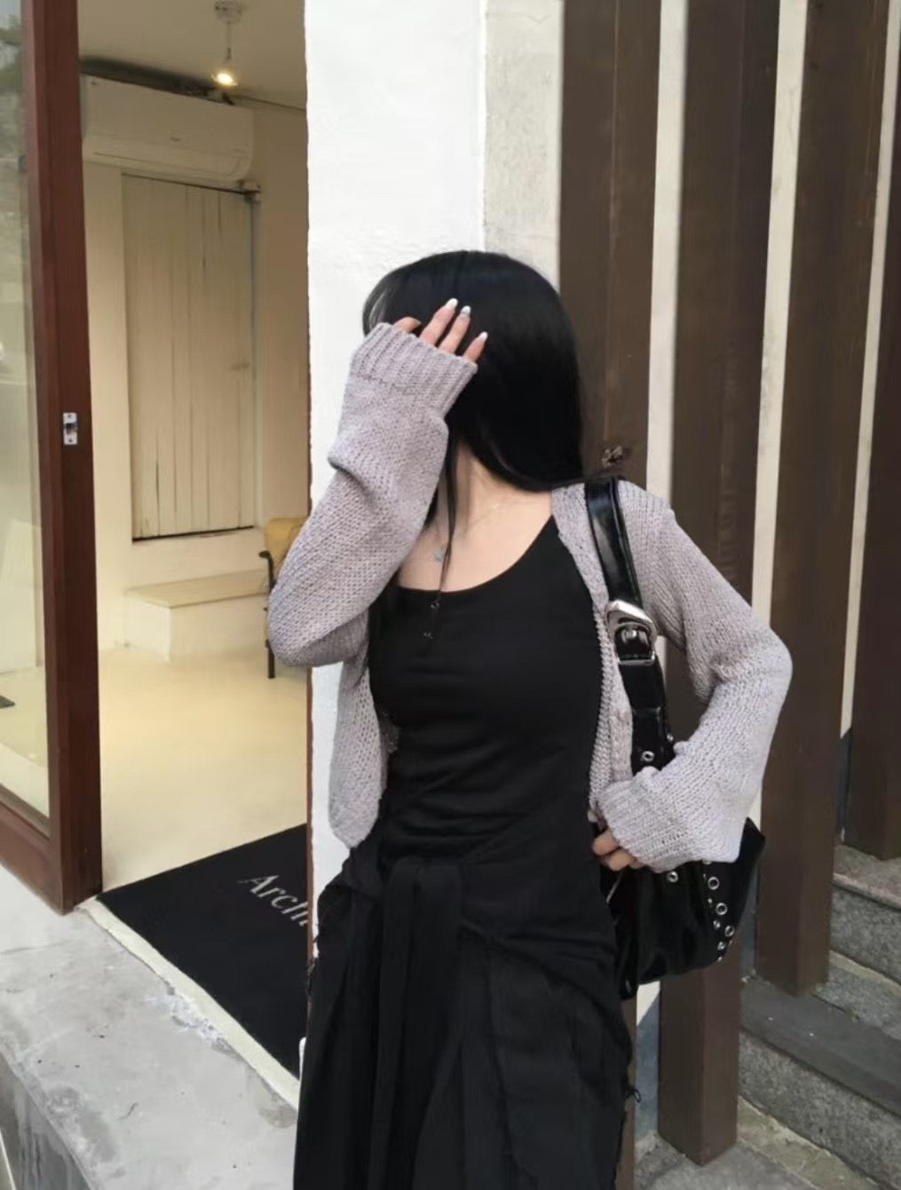 短款針織外套