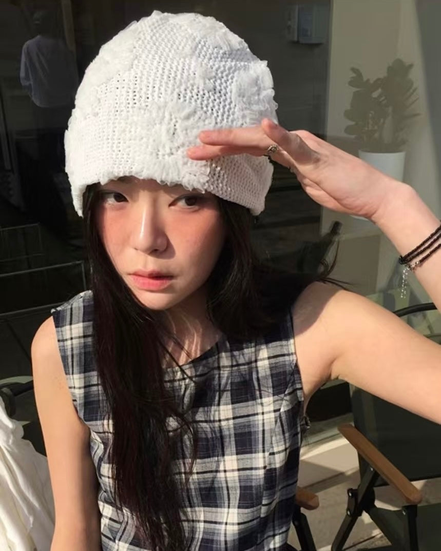 花朵鈎織帽