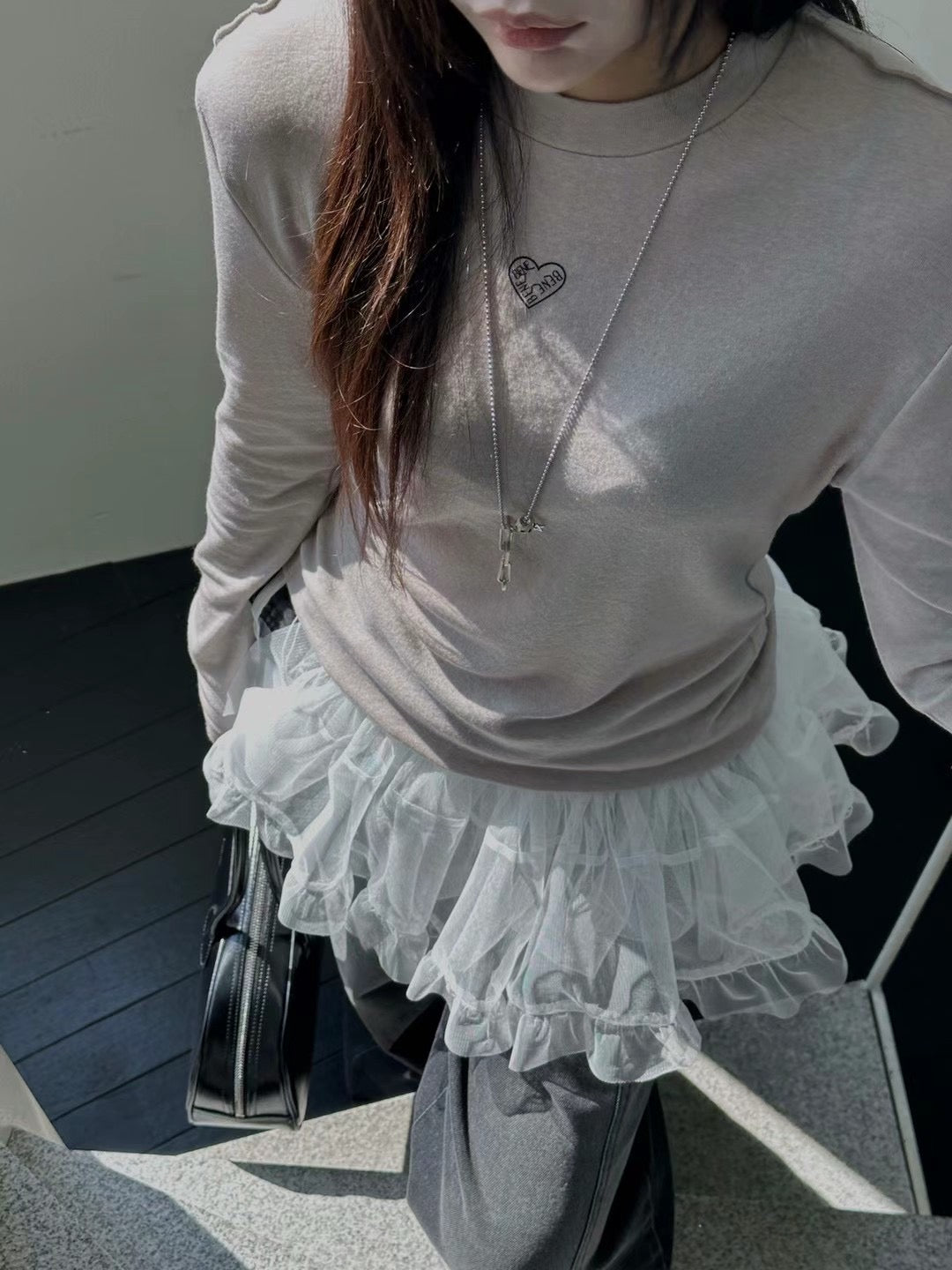 羊毛印花上衣￼