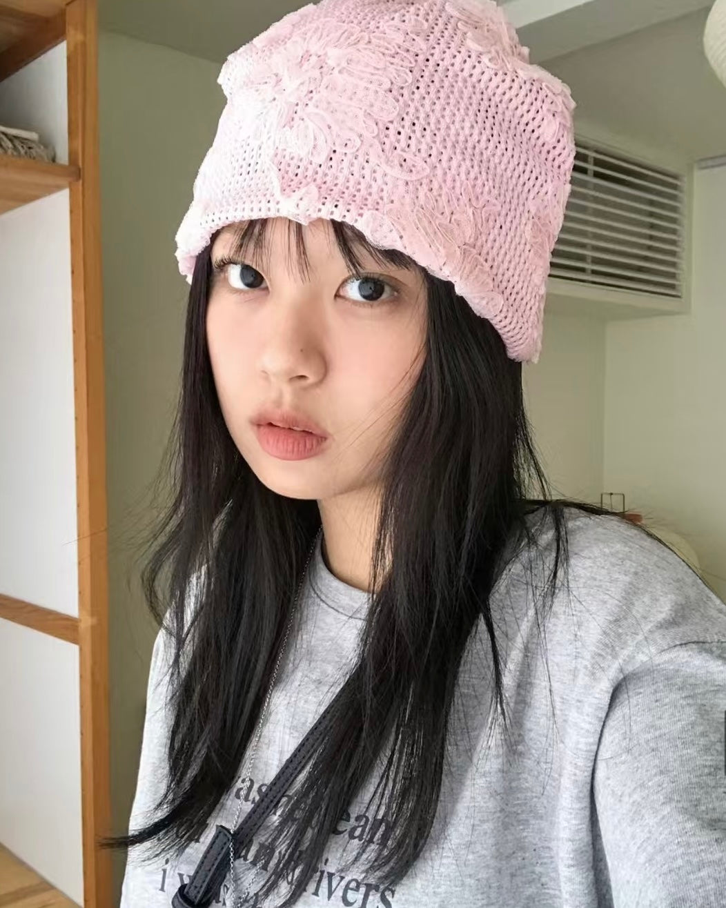 花朵鈎織帽