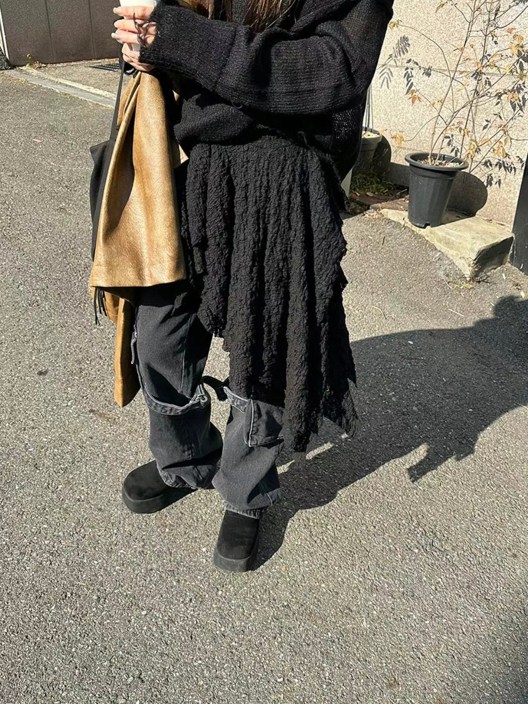 不規則層次半身裙