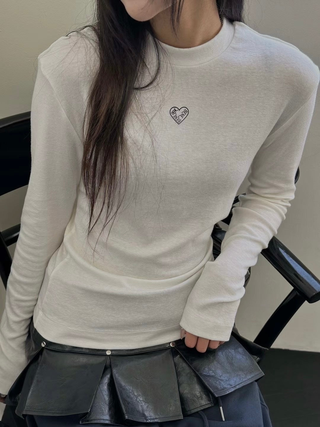 羊毛印花上衣￼