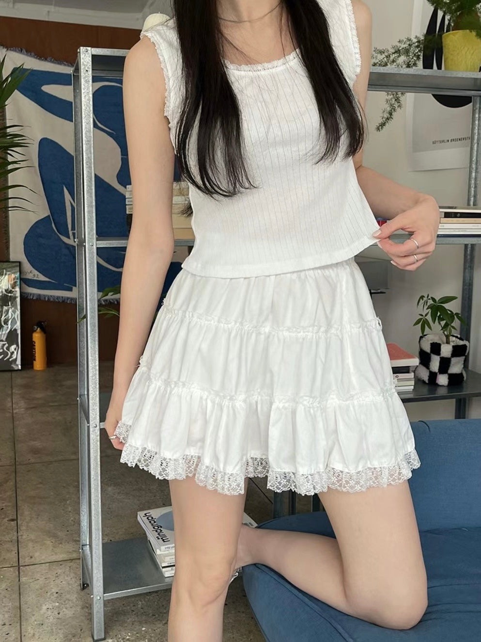 芭蕾風蕾絲蛋糕裙